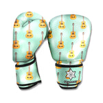 Classical Guitar Pattern Print Boxing Gloves