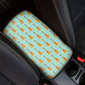 Classical Guitar Pattern Print Car Center Console Cover