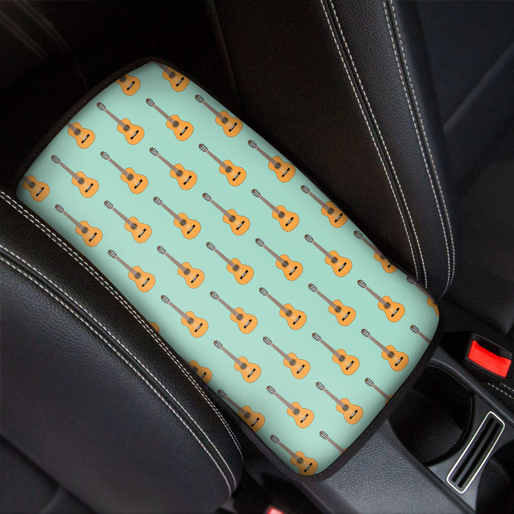 Classical Guitar Pattern Print Car Center Console Cover