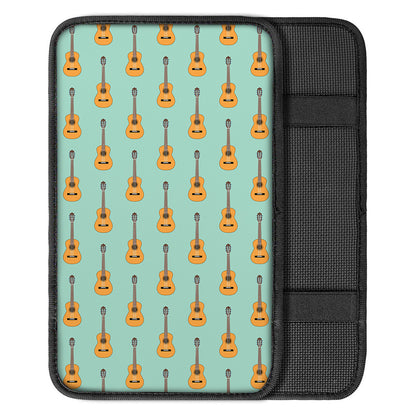 Classical Guitar Pattern Print Car Center Console Cover