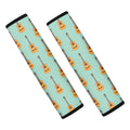 Classical Guitar Pattern Print Car Seat Belt Covers