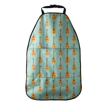 Classical Guitar Pattern Print Car Seat Organizers