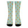 Classical Guitar Pattern Print Crew Socks