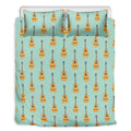 Classical Guitar Pattern Print Duvet Cover Bedding Set