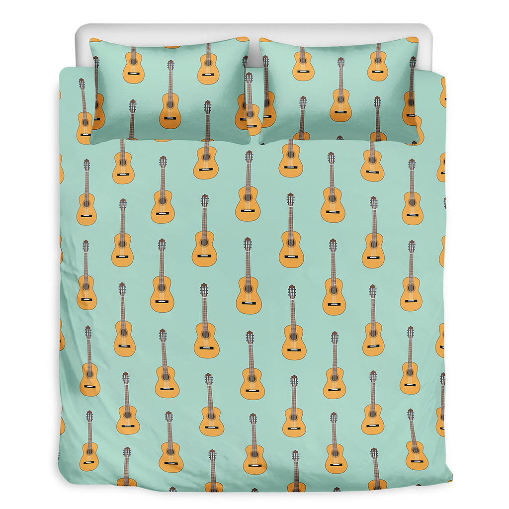 Classical Guitar Pattern Print Duvet Cover Bedding Set