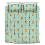 Classical Guitar Pattern Print Duvet Cover Bedding Set