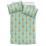 Classical Guitar Pattern Print Duvet Cover Bedding Set