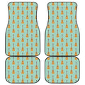 Classical Guitar Pattern Print Front and Back Car Floor Mats