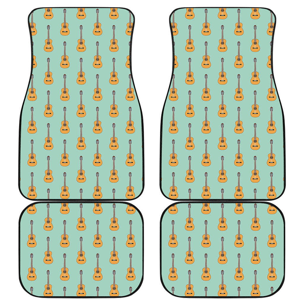 Classical Guitar Pattern Print Front and Back Car Floor Mats