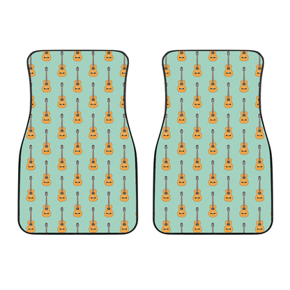 Classical Guitar Pattern Print Front Car Floor Mats