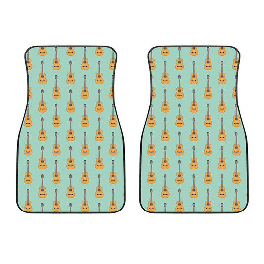 Classical Guitar Pattern Print Front Car Floor Mats
