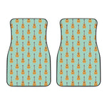 Classical Guitar Pattern Print Front Car Floor Mats