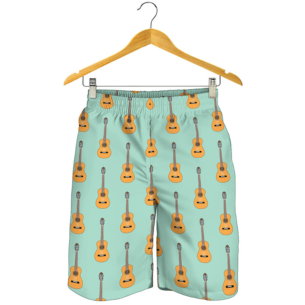 Classical Guitar Pattern Print Men's Shorts