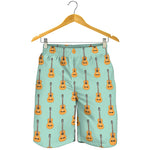 Classical Guitar Pattern Print Men's Shorts