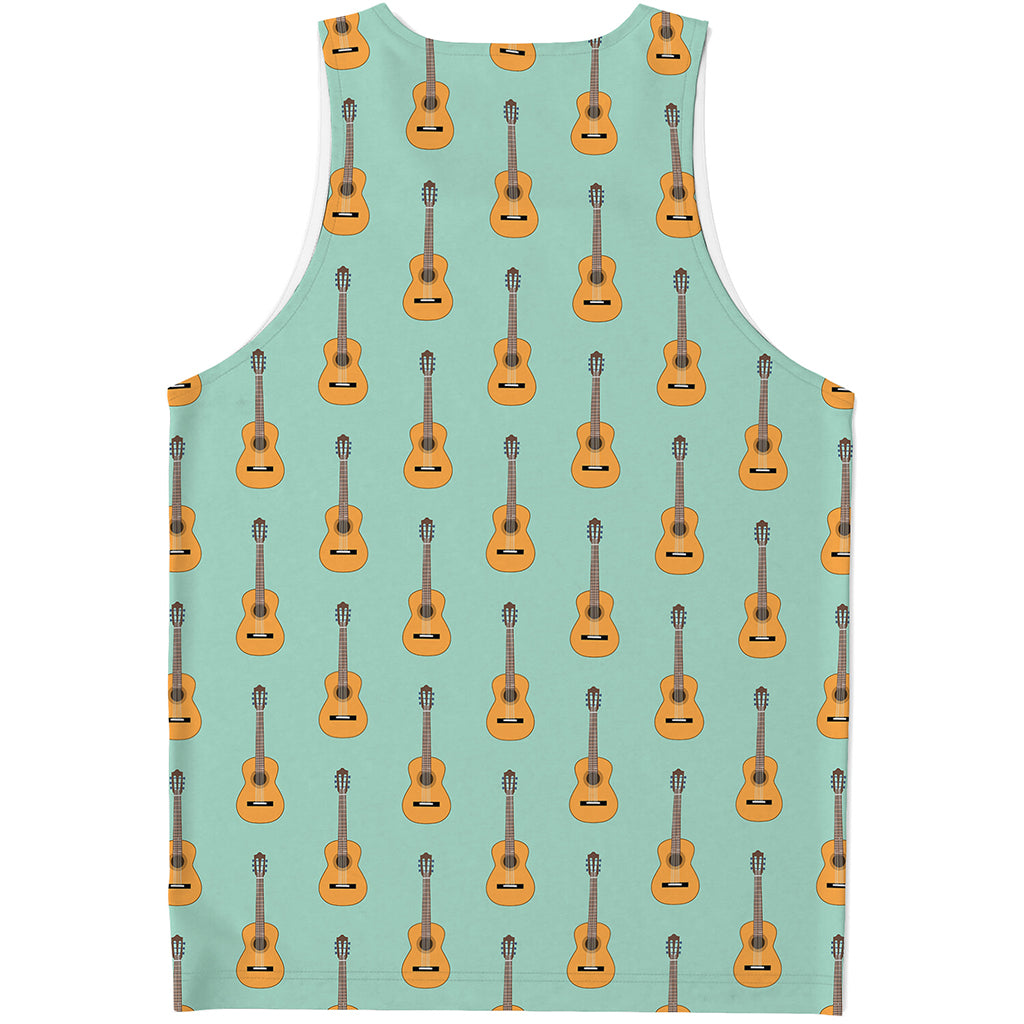 Classical Guitar Pattern Print Men's Tank Top