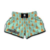 Classical Guitar Pattern Print Muay Thai Boxing Shorts