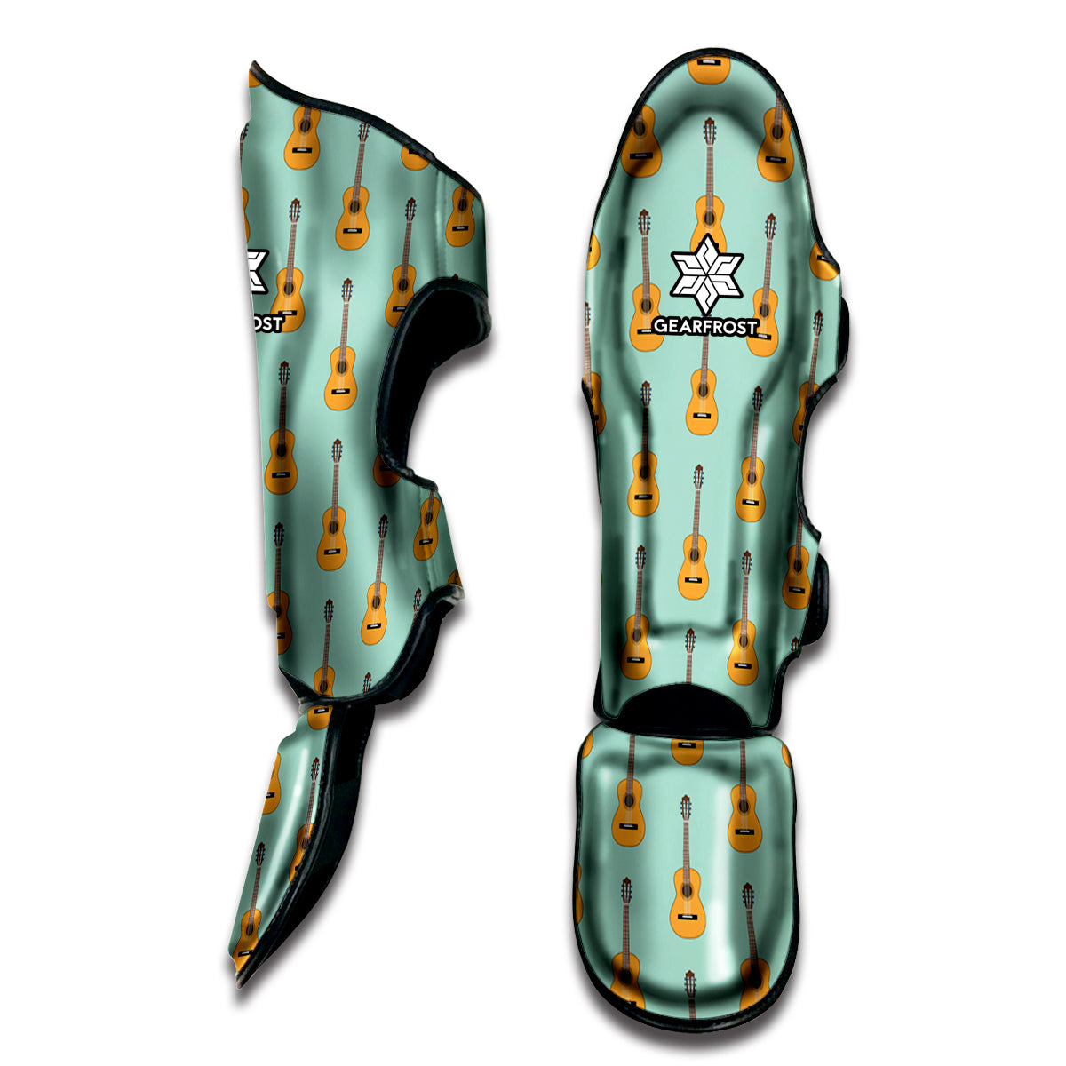 Classical Guitar Pattern Print Muay Thai Shin Guard