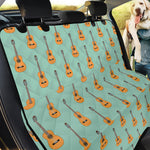 Classical Guitar Pattern Print Pet Car Back Seat Cover