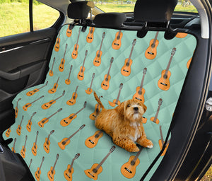 Classical Guitar Pattern Print Pet Car Back Seat Cover