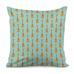 Classical Guitar Pattern Print Pillow Cover
