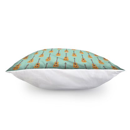 Classical Guitar Pattern Print Pillow Cover