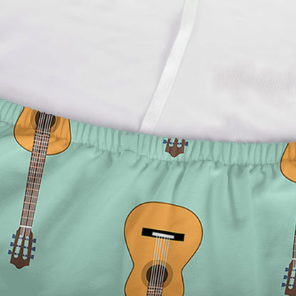 Classical Guitar Pattern Print Sofa Cover
