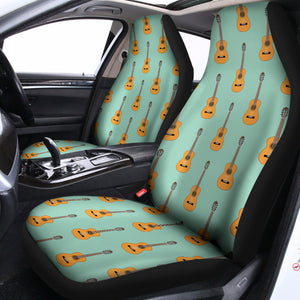 Classical Guitar Pattern Print Universal Fit Car Seat Covers