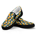 Clover And Beer St. Patrick's Day Print Black Slip On Sneakers