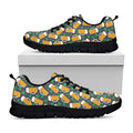 Clover And Beer St. Patrick's Day Print Black Running Shoes