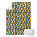Clover And Beer St. Patrick's Day Print Blanket
