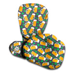 Clover And Beer St. Patrick's Day Print Boxing Gloves
