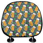 Clover And Beer St. Patrick's Day Print Car Headrest Covers