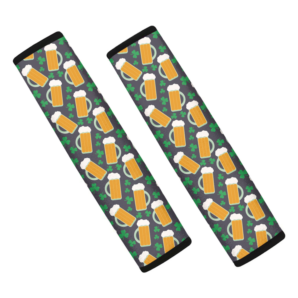 Clover And Beer St. Patrick's Day Print Car Seat Belt Covers