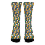 Clover And Beer St. Patrick's Day Print Crew Socks