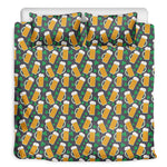 Clover And Beer St. Patrick's Day Print Duvet Cover Bedding Set