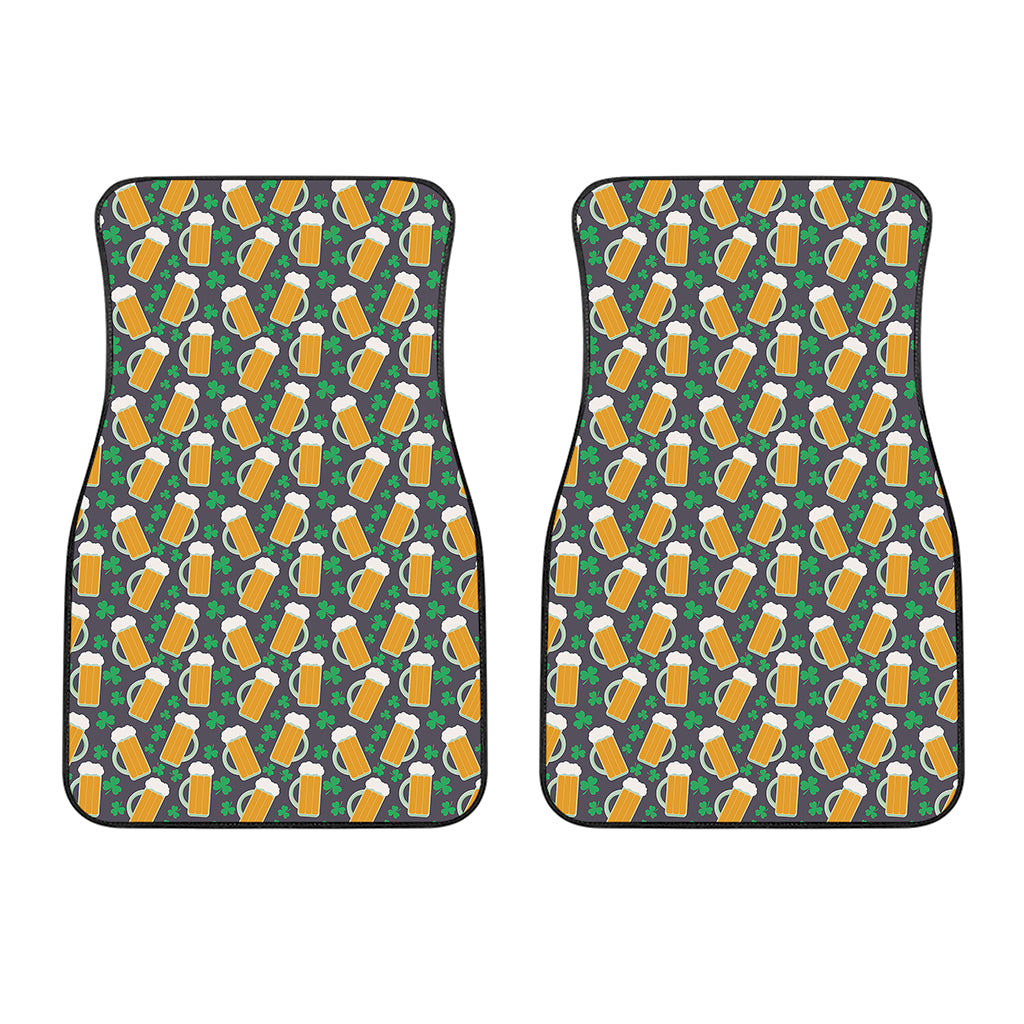 Clover And Beer St. Patrick's Day Print Front Car Floor Mats