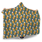 Clover And Beer St. Patrick's Day Print Hooded Blanket
