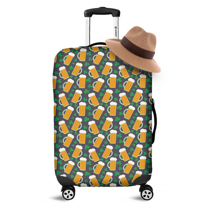 Clover And Beer St. Patrick's Day Print Luggage Cover