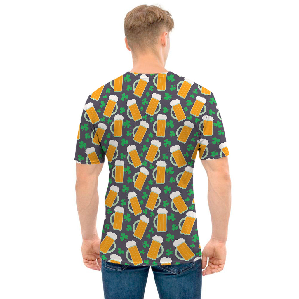 Clover And Beer St. Patrick's Day Print Men's T-Shirt