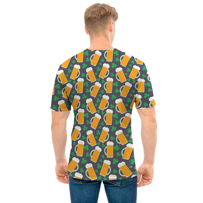 Clover And Beer St. Patrick's Day Print Men's T-Shirt