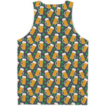 Clover And Beer St. Patrick's Day Print Men's Tank Top