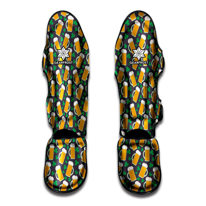Clover And Beer St. Patrick's Day Print Muay Thai Shin Guard
