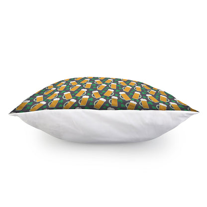 Clover And Beer St. Patrick's Day Print Pillow Cover