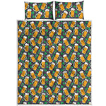 Clover And Beer St. Patrick's Day Print Quilt Bed Set