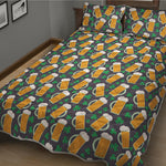 Clover And Beer St. Patrick's Day Print Quilt Bed Set