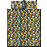 Clover And Beer St. Patrick's Day Print Quilt Bed Set