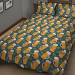 Clover And Beer St. Patrick's Day Print Quilt Bed Set