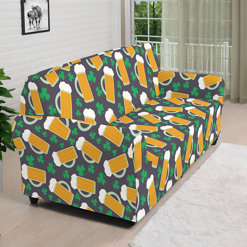 Clover And Beer St. Patrick's Day Print Sofa Cover