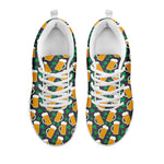 Clover And Beer St. Patrick's Day Print White Sneakers