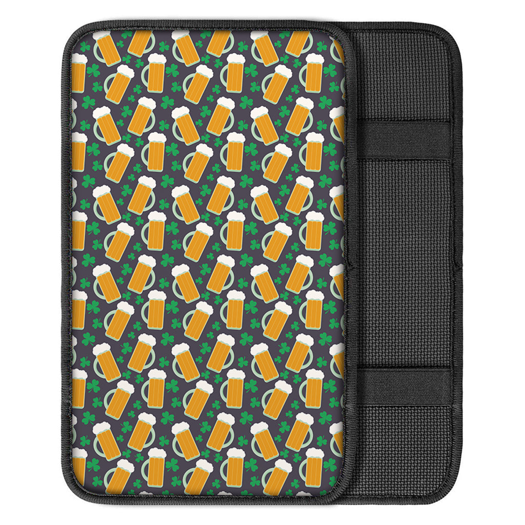 Clover And Beer St. Patrick's Day Print Car Center Console Cover